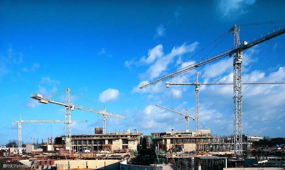 建筑工地施工塔圖片