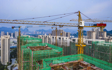 城市建筑工地施工現場圖 記錄建筑施工的脈動